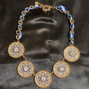 Blue Medallion Necklace